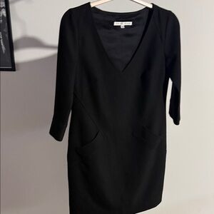 Trina Turk Classic Black Long Sleeve Dress